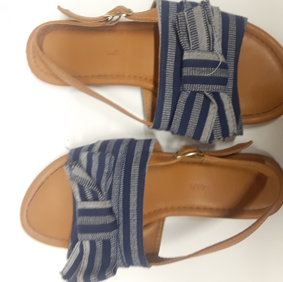 Girls Restricted Kids bow summer sandals sz 3 tan - Picture 7 of 10